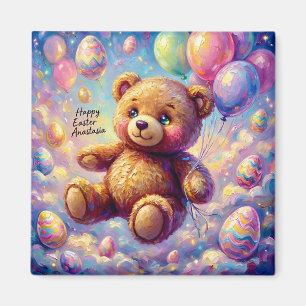 ANASTASIA ~ EASTER Teddy Bear Egg Balloons ~ Magnet