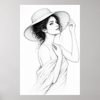 Anastasia Elegant Lines Poster