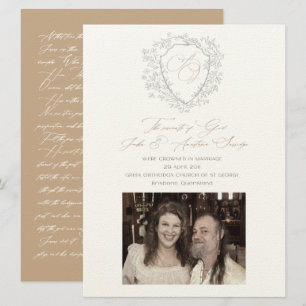 Anastasia & John Custom Wedding Announcement