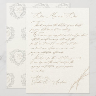 Anastasia & John Custom Wedding Thank You Invitation