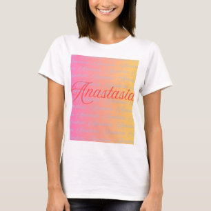Anastasia Name Design Pattern  T-Shirt