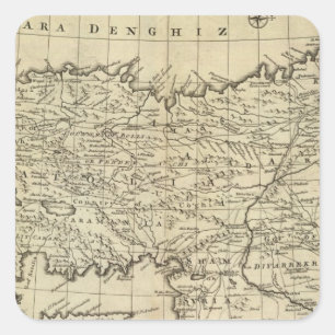 Anatolia, Syria Square Sticker