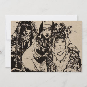 ANATOLIAN GIRLS Red Black Floral Swirls Monogram