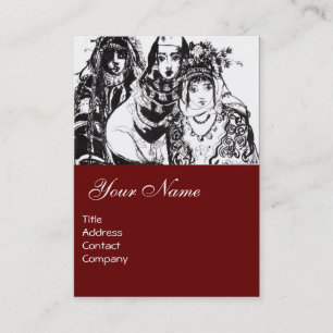 ANATOLIAN GIRLS ,red Business Card