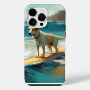Anatolian Shepherd Beach Surfing Painting iPhone 14 Pro Max Case