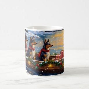 Anatolian Shepherd Christmas Boat Holiday Coffee Mug