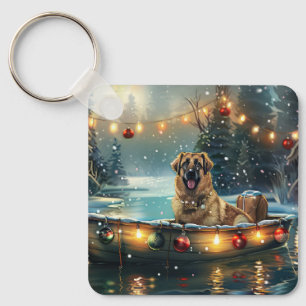 Anatolian Shepherd Christmas Festive Voyage Key Ring