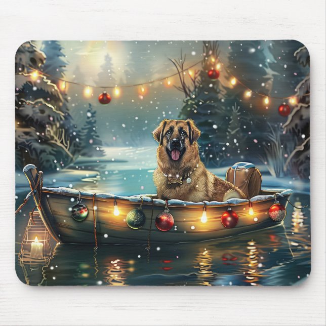 Anatolian Shepherd Christmas Festive Voyage Mouse Pad (Front)