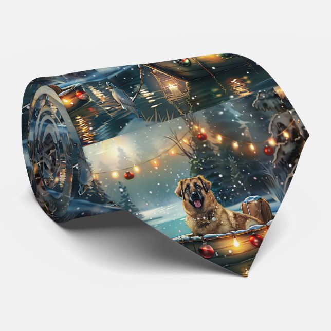 Anatolian Shepherd Christmas Festive Voyage Tie (Rolled)