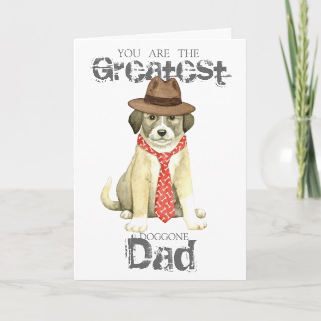 Anatolian Shepherd Dad Card (Front)