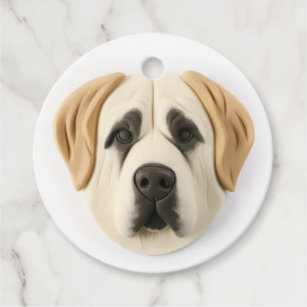 Anatolian Shepherd Dog 3D Inspired Favour Tags