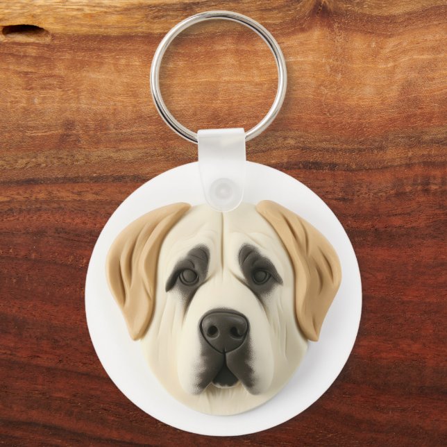 Anatolian Shepherd Dog 3D Inspired Key Ring (Back)