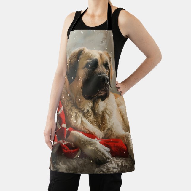 Anatolian Shepherd Dog Christmas Festive Apron (Insitu)