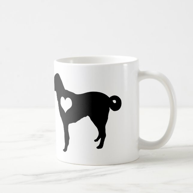 Anatolian Shepherd Dog Heart Mug (Right)