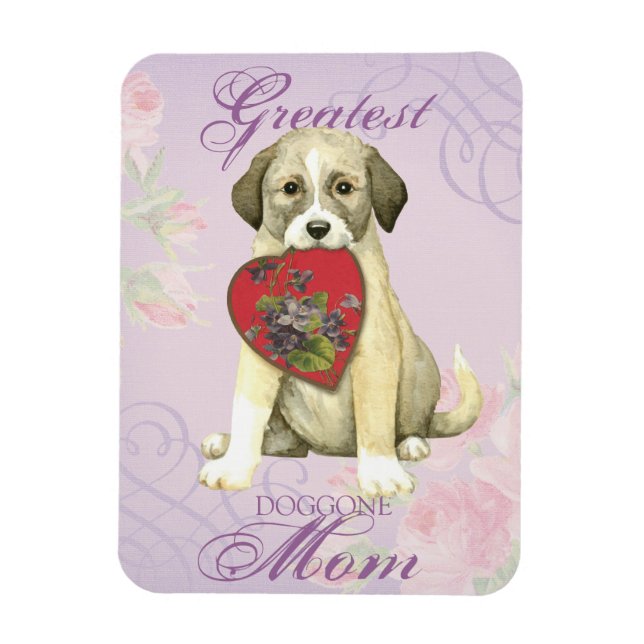 Anatolian Shepherd Dog Heart Mum Magnet (Vertical)