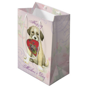 Anatolian Shepherd Dog Heart Mum Medium Gift Bag