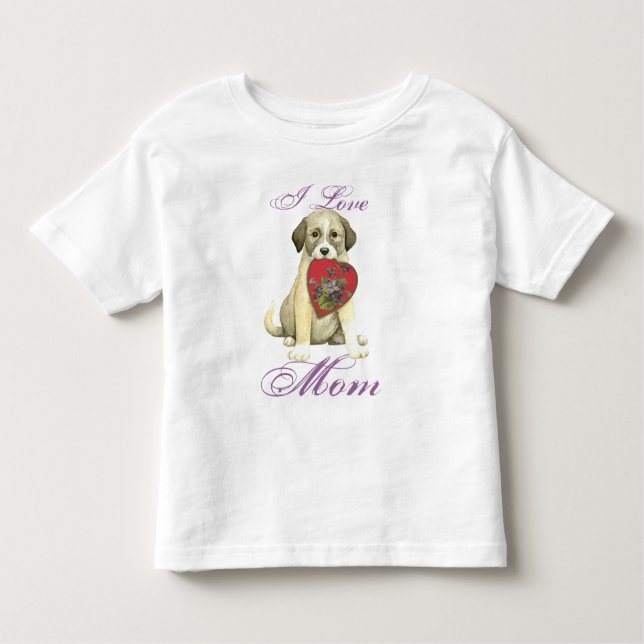 Anatolian Shepherd Dog Heart Mum Toddler T-Shirt (Front)