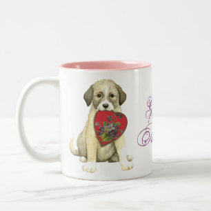 Anatolian Shepherd Dog Heart Mum Two-Tone Coffee Mug