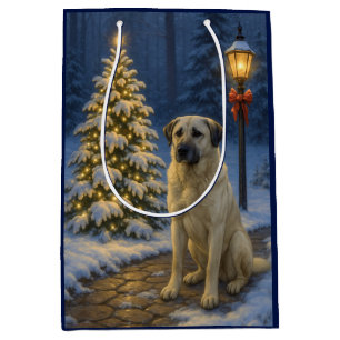Anatolian Shepherd Dog Holiday  Medium Gift Bag