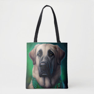 Anatolian Shepherd dog in St. Patrick's Day Dress Tote Bag