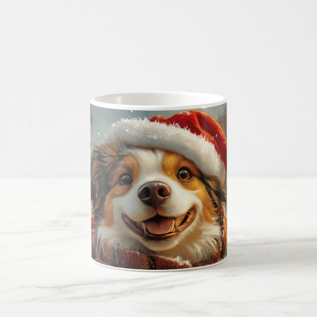 Anatolian Shepherd Dog Roller Coaster Christmas Coffee Mug (Center)
