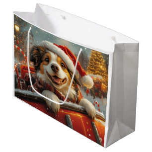 Anatolian Shepherd Dog Roller Coaster Christmas Large Gift Bag