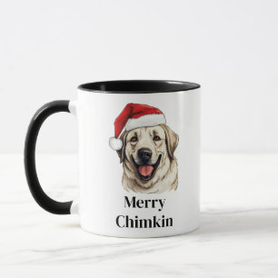 Anatolian Shepherd Dog Santa Hat Christmas Mug