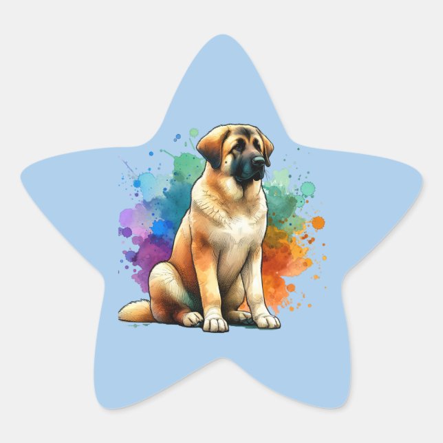 Anatolian Shepherd Dog Star Sticker (Front)