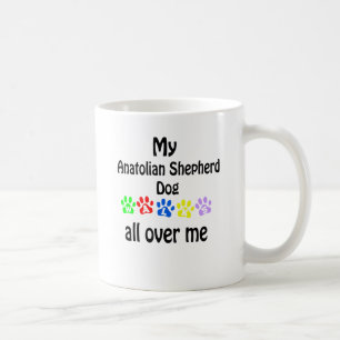 Anatolian Shepherd Dog Walks Design Coffee Mug