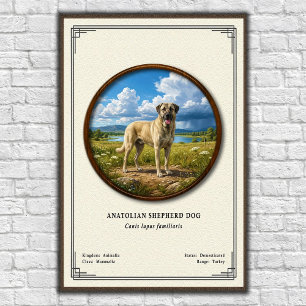 Anatolian Shepherd Dog Zoology Series Poster