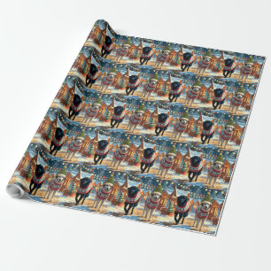 Anatolian Shepherd Dogs Christmas Snow Holiday Wrapping Paper