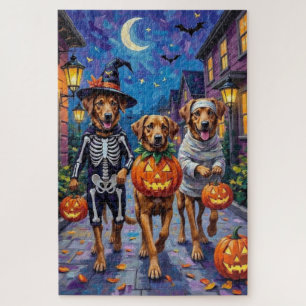 Anatolian Shepherd Dogs Halloween Costumes Jigsaw Puzzle