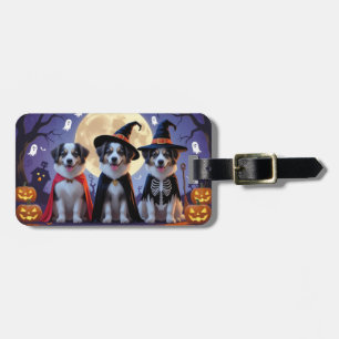 Anatolian Shepherd  Dogs Pumpkin Halloween Funny  Luggage Tag