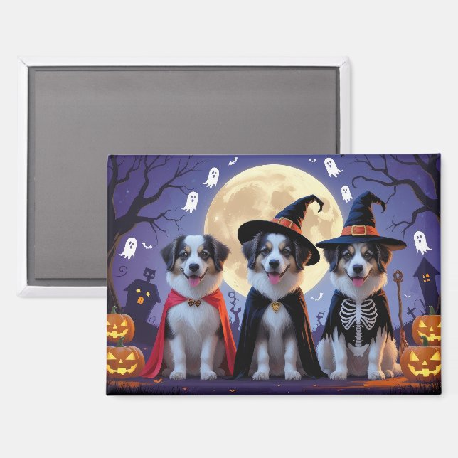Anatolian Shepherd  Dogs Pumpkin Halloween Funny  Magnet (Front/Back)