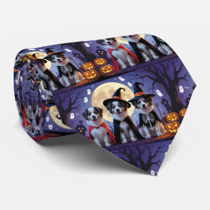 Anatolian Shepherd  Dogs Pumpkin Halloween Funny  Tie
