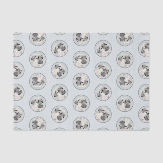 Anatolian Shepherd Fawn Painting Original Dog Art Tissue Paper (Front)