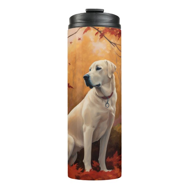 Anatolian Shepherd  in Autumn Leaves Fall Inspire Thermal Tumbler (Front)