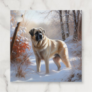 Anatolian Shepherd Let It Snow Christmas Favour Tags