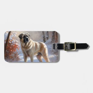 Anatolian Shepherd Let It Snow Christmas  Luggage Tag