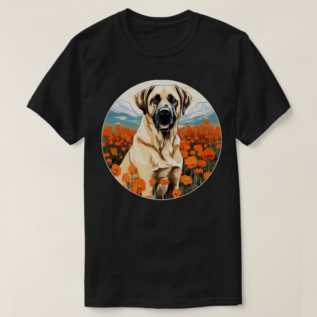 Anatolian Shepherd Mountain Flower Cute Kangal Col T-Shirt (Design Front)