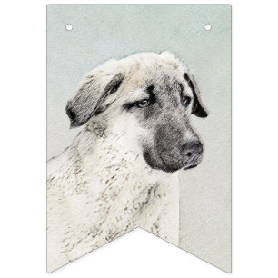 Anatolian Shepherd Painting - Original Dog Art Bunting