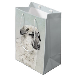 Anatolian Shepherd Painting - Original Dog Art Medium Gift Bag