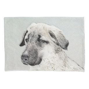 Anatolian Shepherd Painting - Original Dog Art Pillowcase
