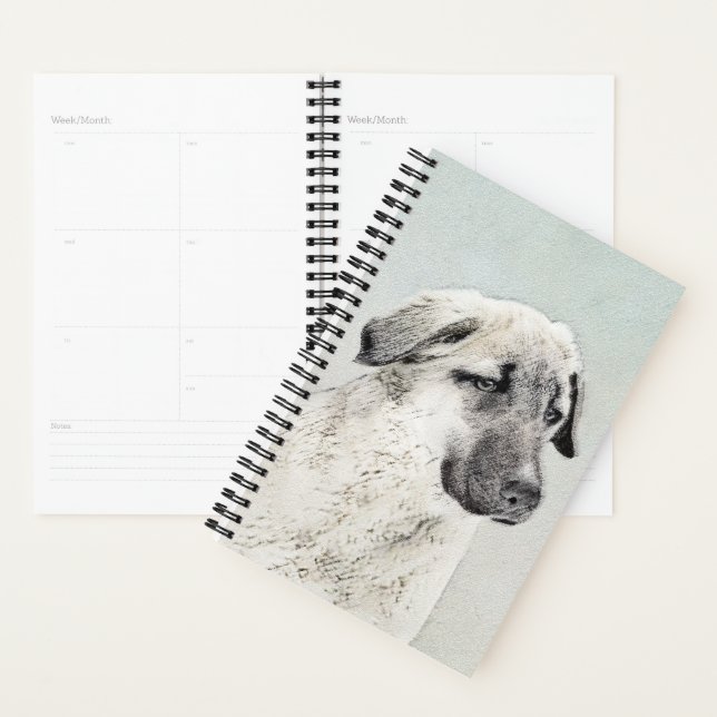 Anatolian Shepherd Painting - Original Dog Art Planner (Display)