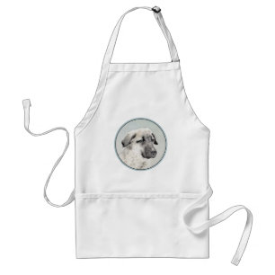 Anatolian Shepherd Painting - Original Dog Art Standard Apron