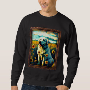 Anatolian Shepherd Painting Sunflower Flower Mom W Sweatshirt