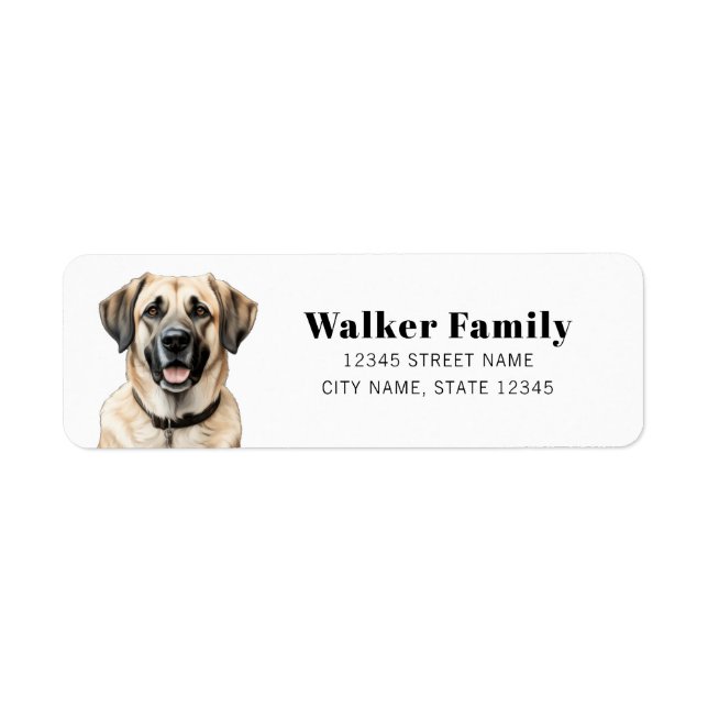Anatolian Shepherd Return Address Labels (Front)