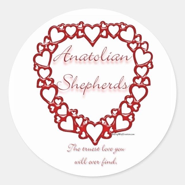Anatolian Shepherd True Love - Sticker (Front)