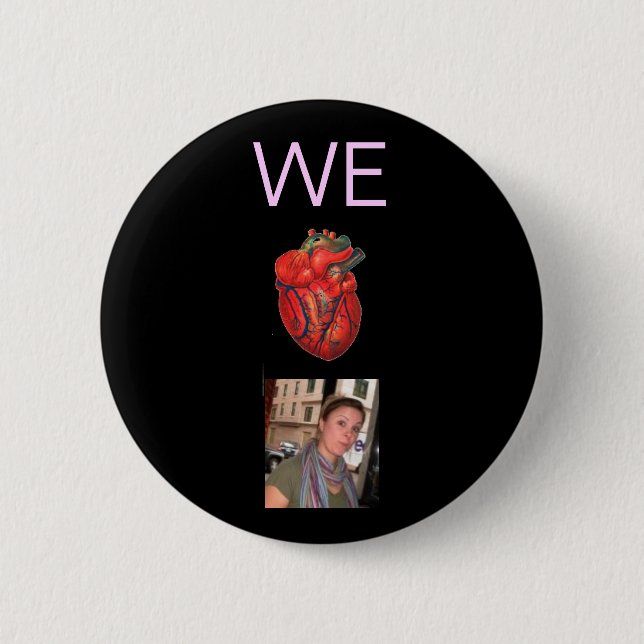 Anatomic Heart Casey 6 Cm Round Badge (Front)