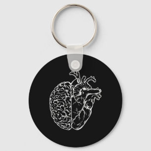 Anatomical Brain Heart Nurse Teacher Student Nursi Key Ring
